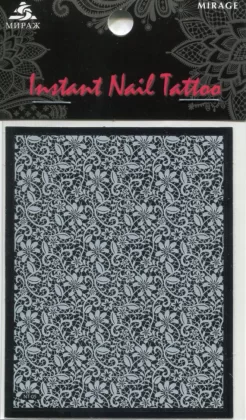 Mirage Наклейка для ногтей Instant Nail Tattoo White NTW-05